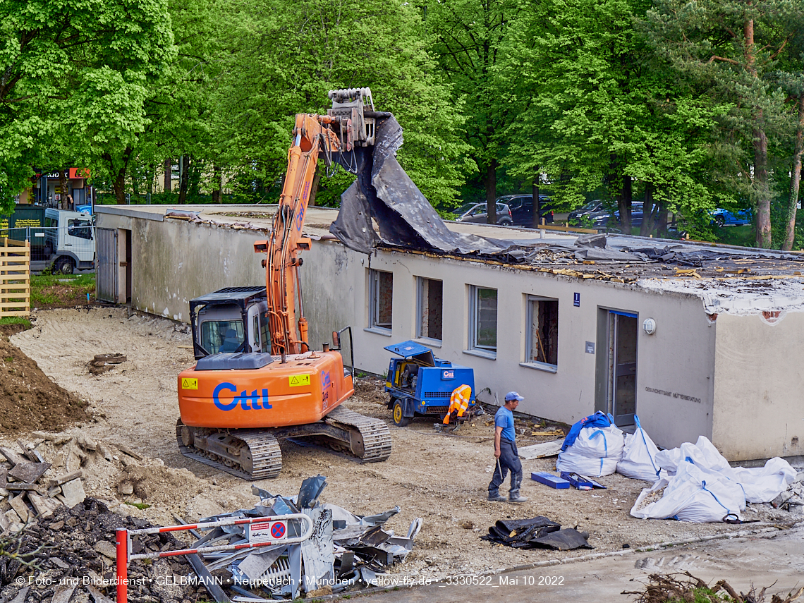 10.05.2022 - Baustelle am Haus für Kinder in Neuperlach
